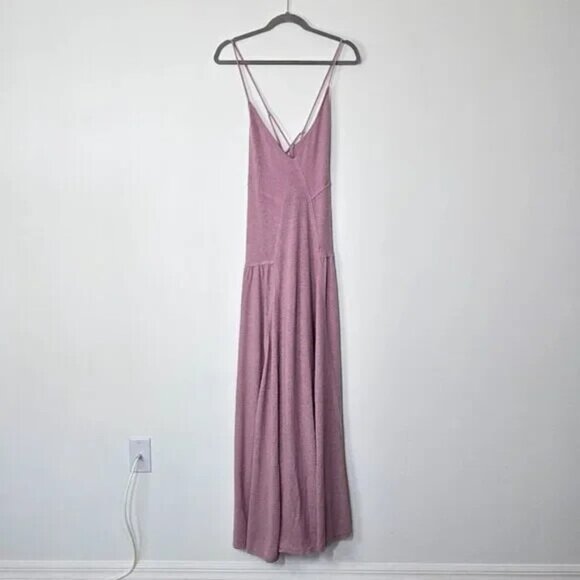 FREE PEOPLE BEACH Eros Strappy Sexy Free-Est Maxi Dress candy lilac Sz L NEW - Picture 9 of 11